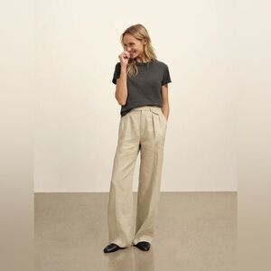 Buck Mason Riviera Linen Wide Leg Trouser